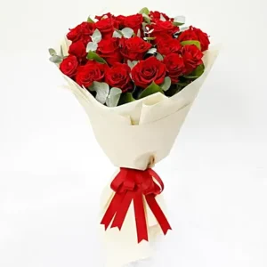 timeless 20 red roses bouquet